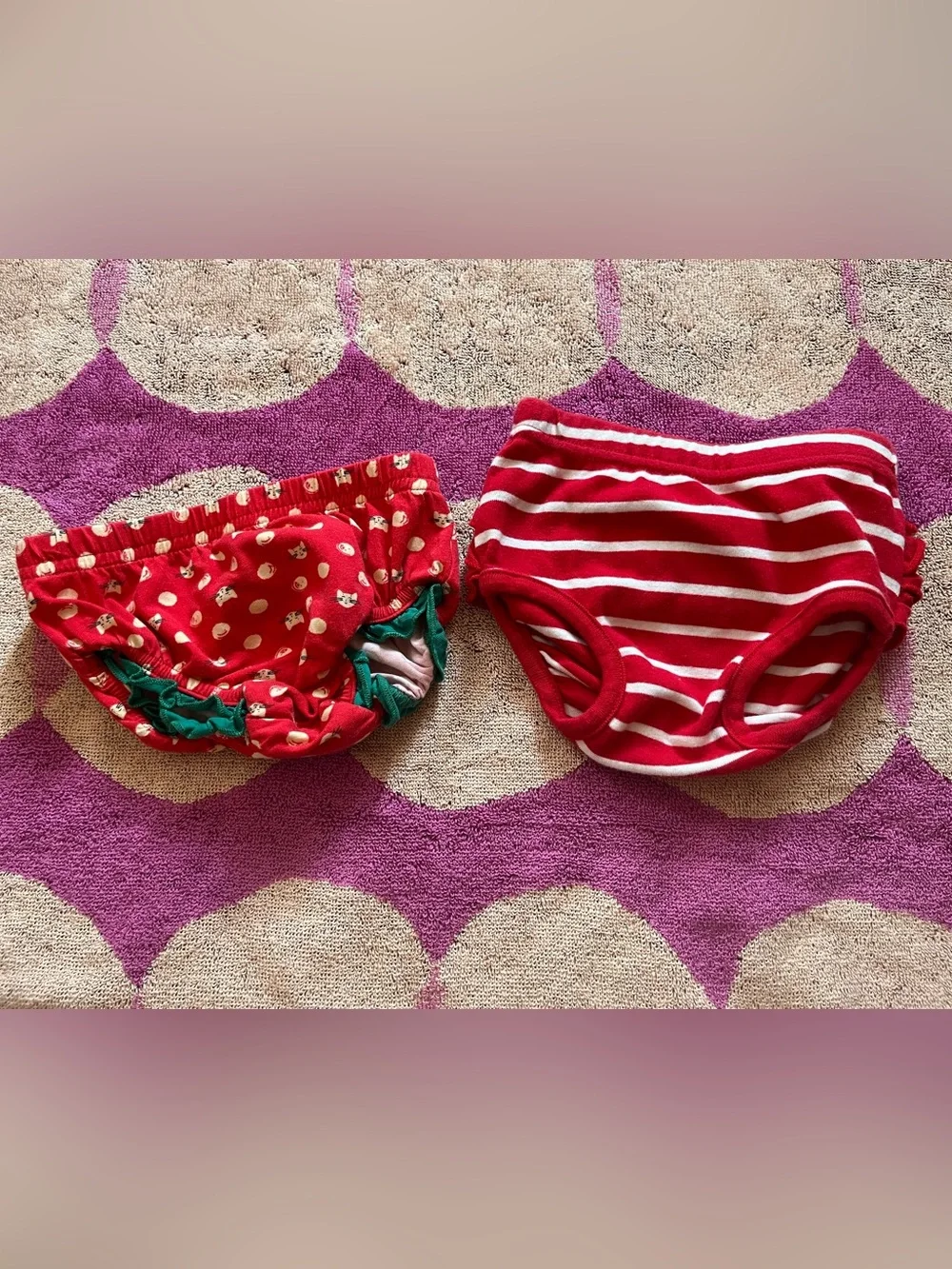 2PC Infant Girl Bloomer/Diaper Covers